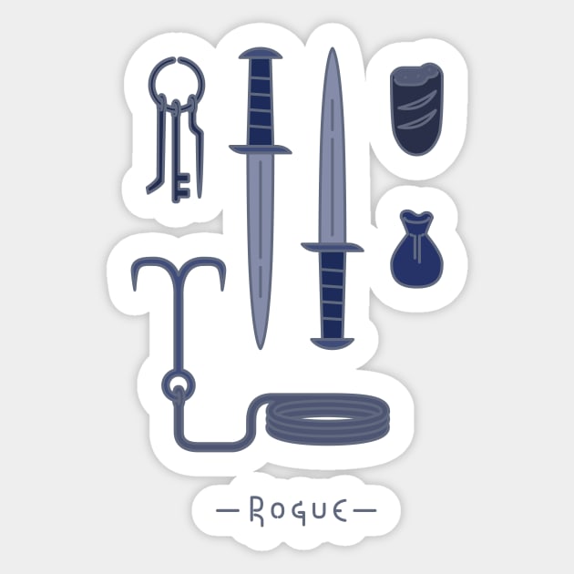 RPG Adventure Kit - Rogue Sticker by _automaton